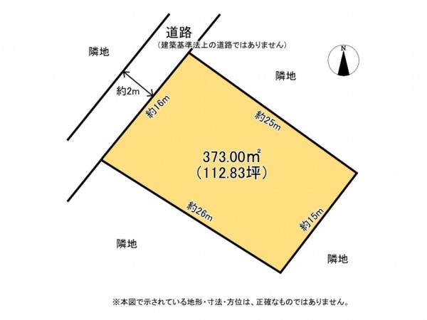 鈴鹿市平野町、土地の間取り画像です