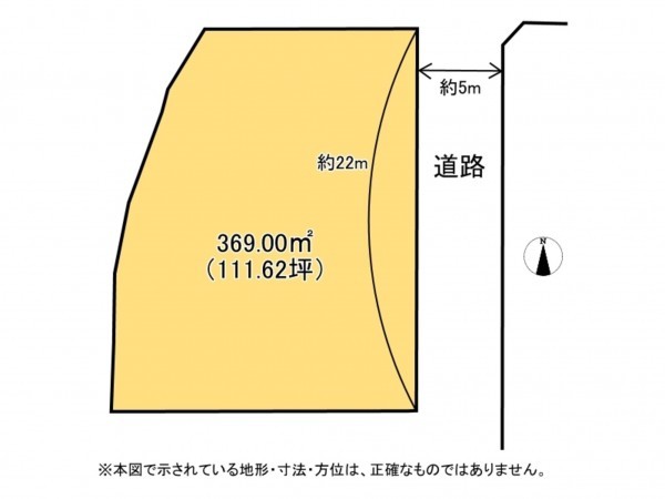 鈴鹿市国府町、土地の間取り画像です