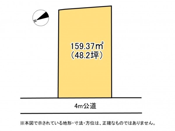 亀山市南野町、土地の間取り画像です