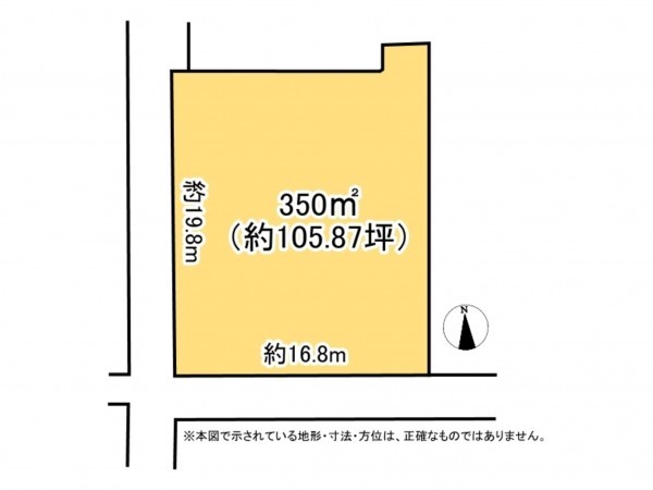 鈴鹿市長太旭町、土地の間取り画像です