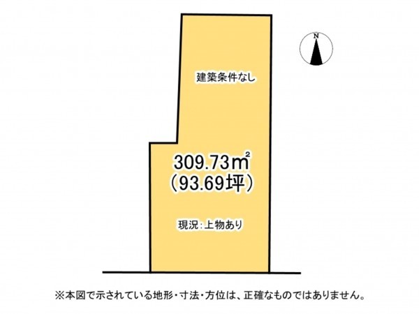 鈴鹿市肥田町、土地の間取り画像です