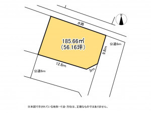 鈴鹿市池田町、土地の間取り画像です