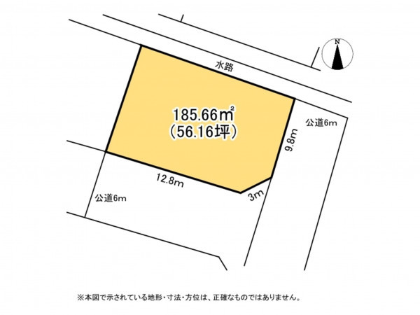 鈴鹿市池田町、土地の間取り画像です