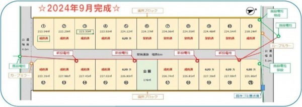 鈴鹿市長太栄町、土地の間取り画像です