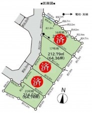 鈴鹿市北玉垣町、土地の間取り画像です