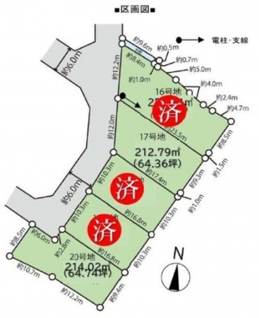鈴鹿市北玉垣町、土地の間取り画像です