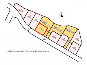 亀山市川合町、土地の間取り画像です