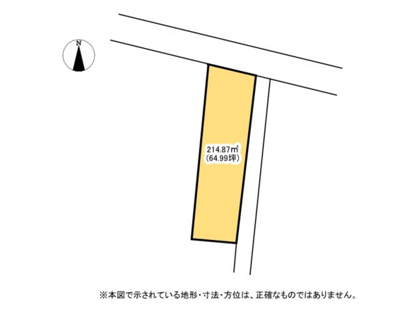 鈴鹿市汲川原町、土地の間取り画像です