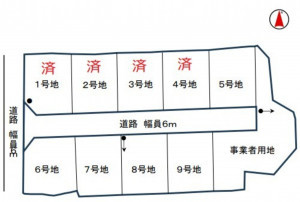 亀山市南野町、土地の間取り画像です