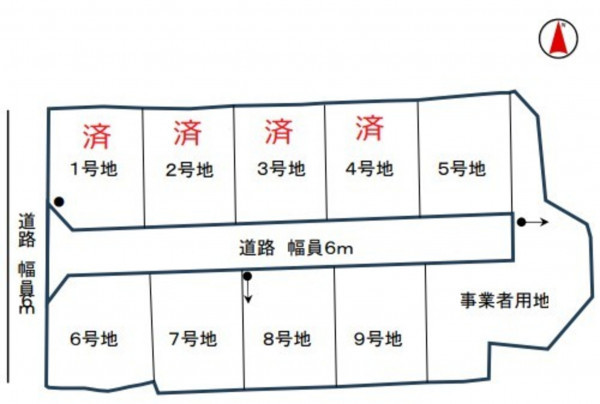 亀山市南野町、土地の間取り画像です
