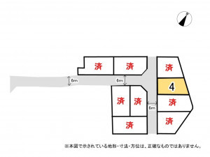 鈴鹿市南玉垣町、土地の間取り画像です