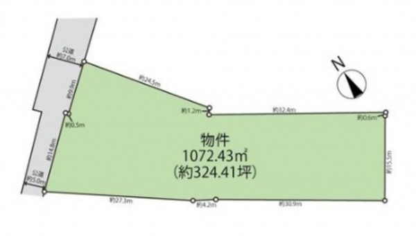 鈴鹿市汲川原町、土地の間取り画像です