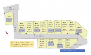 亀山市川崎町、土地の間取り画像です