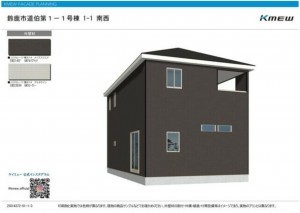 鈴鹿市道伯、新築一戸建ての画像です
