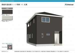 鈴鹿市道伯、新築一戸建ての画像です