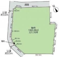 鈴鹿市長澤町、土地の間取り画像です
