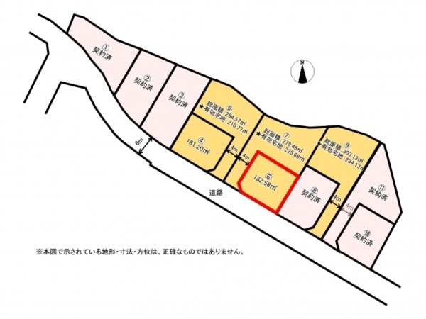 亀山市川合町、土地の間取り画像です