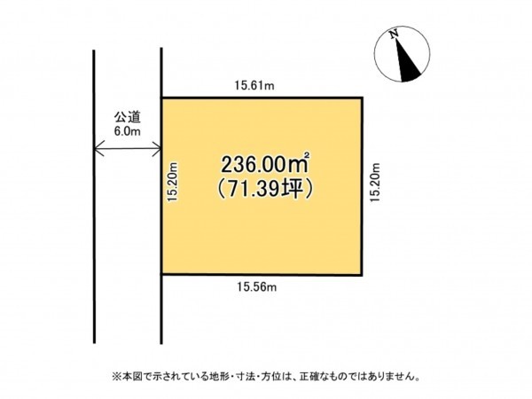 鈴鹿市石薬師町、土地の間取り画像です