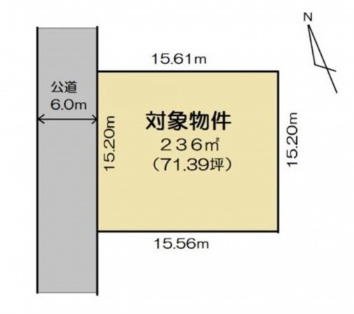 鈴鹿市石薬師町、土地の間取り画像です