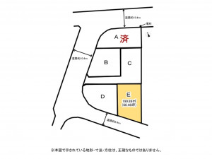 鈴鹿市南玉垣町、土地の間取り画像です
