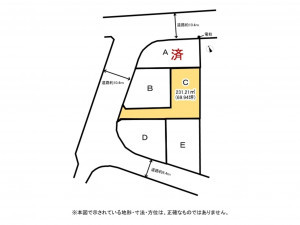 鈴鹿市南玉垣町、土地の間取り画像です