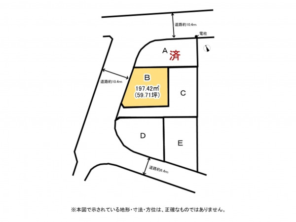 鈴鹿市南玉垣町、土地の間取り画像です