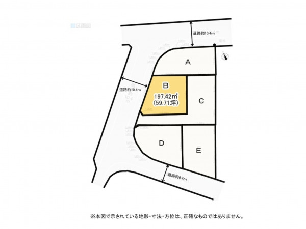鈴鹿市南玉垣町、土地の間取り画像です
