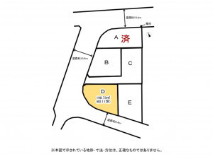 鈴鹿市南玉垣町、土地の間取り画像です