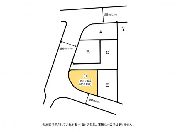 鈴鹿市南玉垣町、土地の間取り画像です
