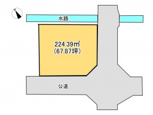 鈴鹿市寺家、土地の間取り画像です