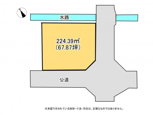 鈴鹿市寺家、土地の間取り画像です