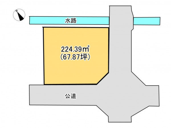 鈴鹿市寺家、土地の間取り画像です