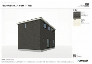 亀山市亀田町、新築一戸建ての画像です