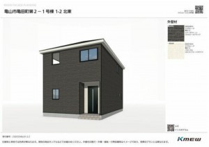 亀山市亀田町、新築一戸建ての画像です