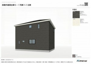 鈴鹿市高岡台、新築一戸建ての画像です