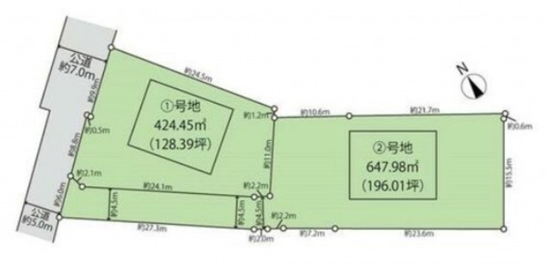 鈴鹿市汲川原町、土地の間取り画像です