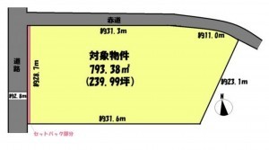 鈴鹿市石薬師町、土地の間取り画像です