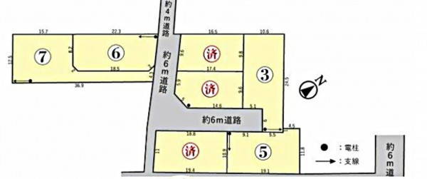 鈴鹿市池田町、土地の間取り画像です
