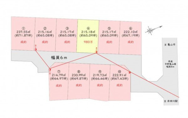 鈴鹿市小田町、土地の間取り画像です