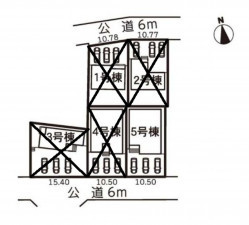 亀山市羽若町、新築一戸建ての画像です