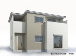 亀山市能褒野町、新築一戸建ての画像です