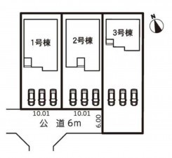 亀山市能褒野町、新築一戸建ての画像です