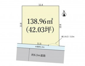 鈴鹿市柳町、土地の間取り画像です