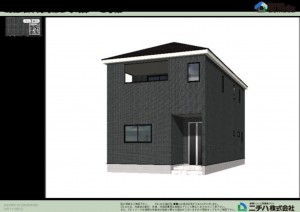 鈴鹿市岸岡町、新築一戸建ての画像です