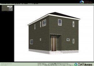 鈴鹿市岸岡町、新築一戸建ての画像です