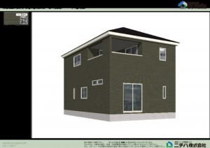 鈴鹿市岸岡町、新築一戸建ての画像です