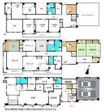 鈴鹿市自由ヶ丘、中古一戸建ての間取り画像です