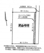 鈴鹿市平野町、土地の間取り画像です