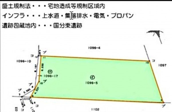 鈴鹿市国分町、土地の画像です