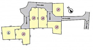 鈴鹿市東玉垣町、土地の間取り画像です